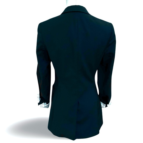 Women's Aritzia Talula Exeter Boyfriend Wool Blend Blazer in Black Size 2 - Picture 11 of 13